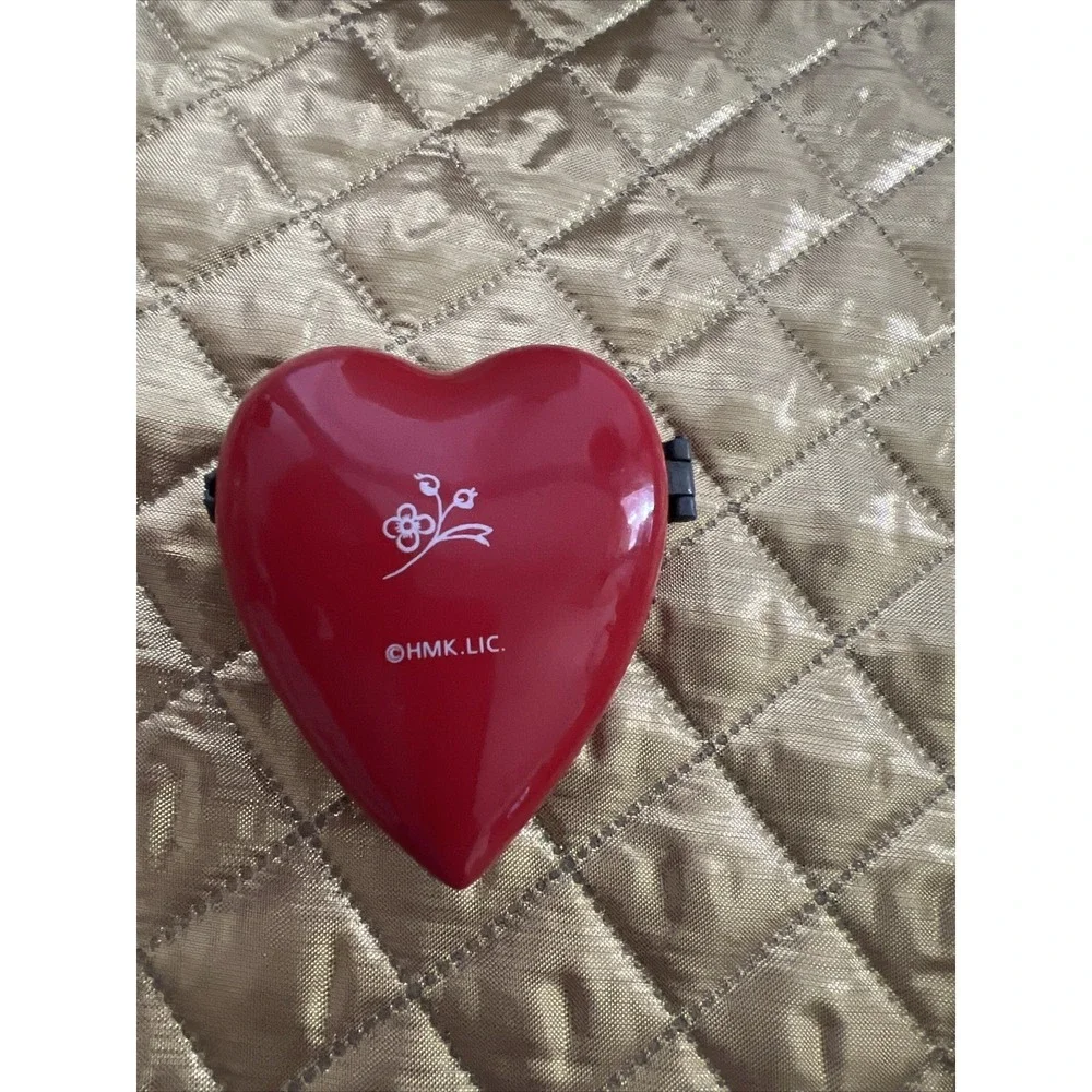 Hallmark Heart Trinket Box Porcelain Rose‎ Painted Detail Retro Valentine Love